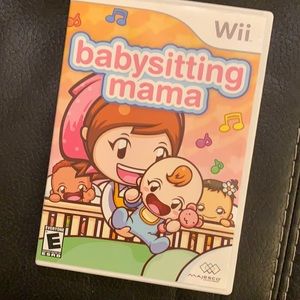 Wii Babysitting Mama video game Mint Condition